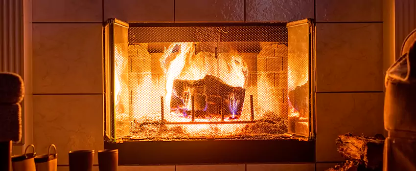 Mendota Hearth Landscape Fireplace Installation in Pinellas Park, Florida